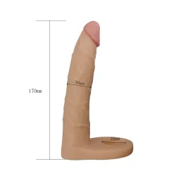 LoveToy Double gode Cockring - 15.5 x 2.9 cm Flesh